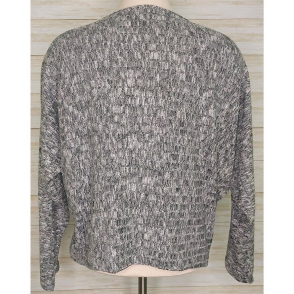 Calme By Johnny Was Women's Gray Dolman Long Sleeve Knit Top Size Small Soft - Picture 10 of 10